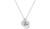 Revere Sterling Silver Personalised Pendant - April