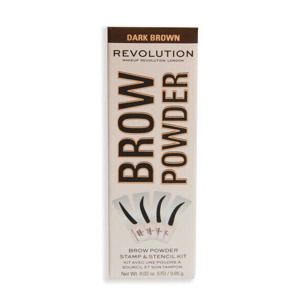 Revolution Stamp &amp;amp; Go Brow Kit Dark Brown