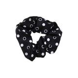 Ribbon &amp;amp; Asher Black &amp;amp; White Poka Dot Scrunchie