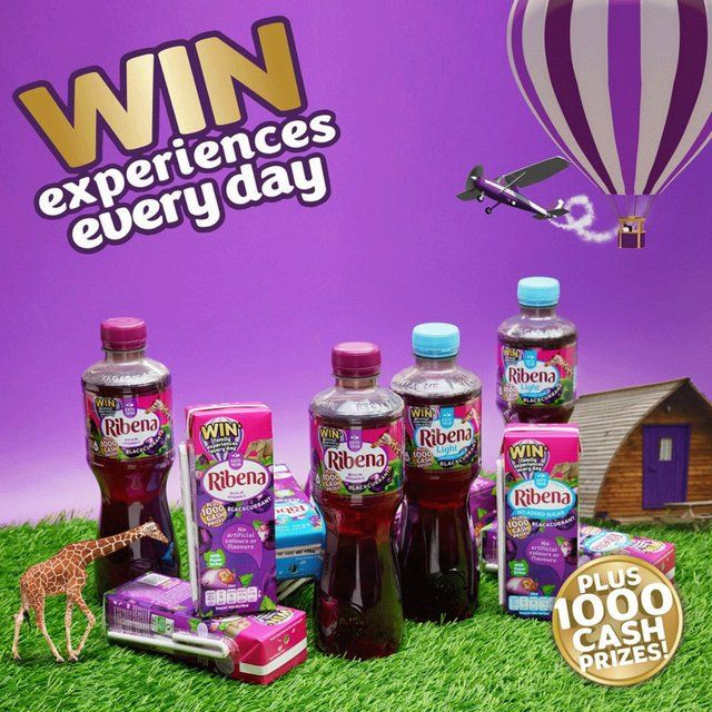 Ribena Blackcurrant No Added Sugar Juice cartons   6 x 250ml