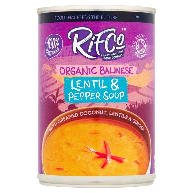 Rifco Organic Free From Balinese Lentil &amp;amp; Red Pepper Soup   400g