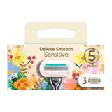 Rifle Paper Co. + Venus Deluxe Smooth Sensitive Women&amp;rsquo;s Razor Blades, 3 Pack