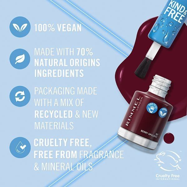 Rimmel Kind &amp;amp; Free Clean Nail Polish Berry Opulence