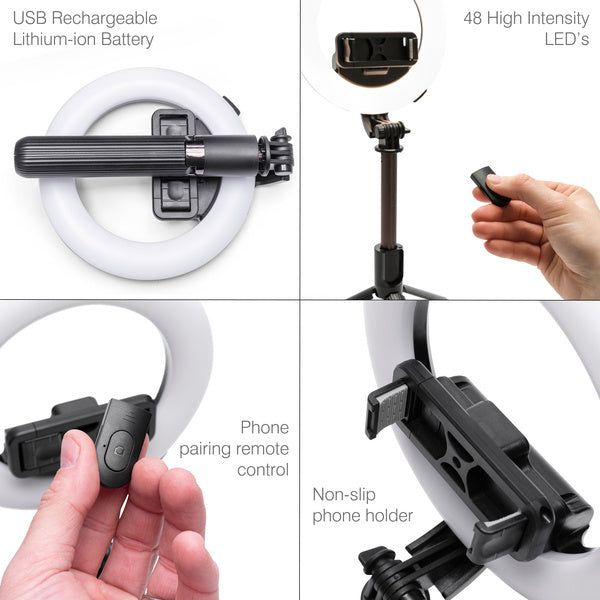 Rio GlamourGlow Pro Beauty &amp;amp; Vlogging Ring Light