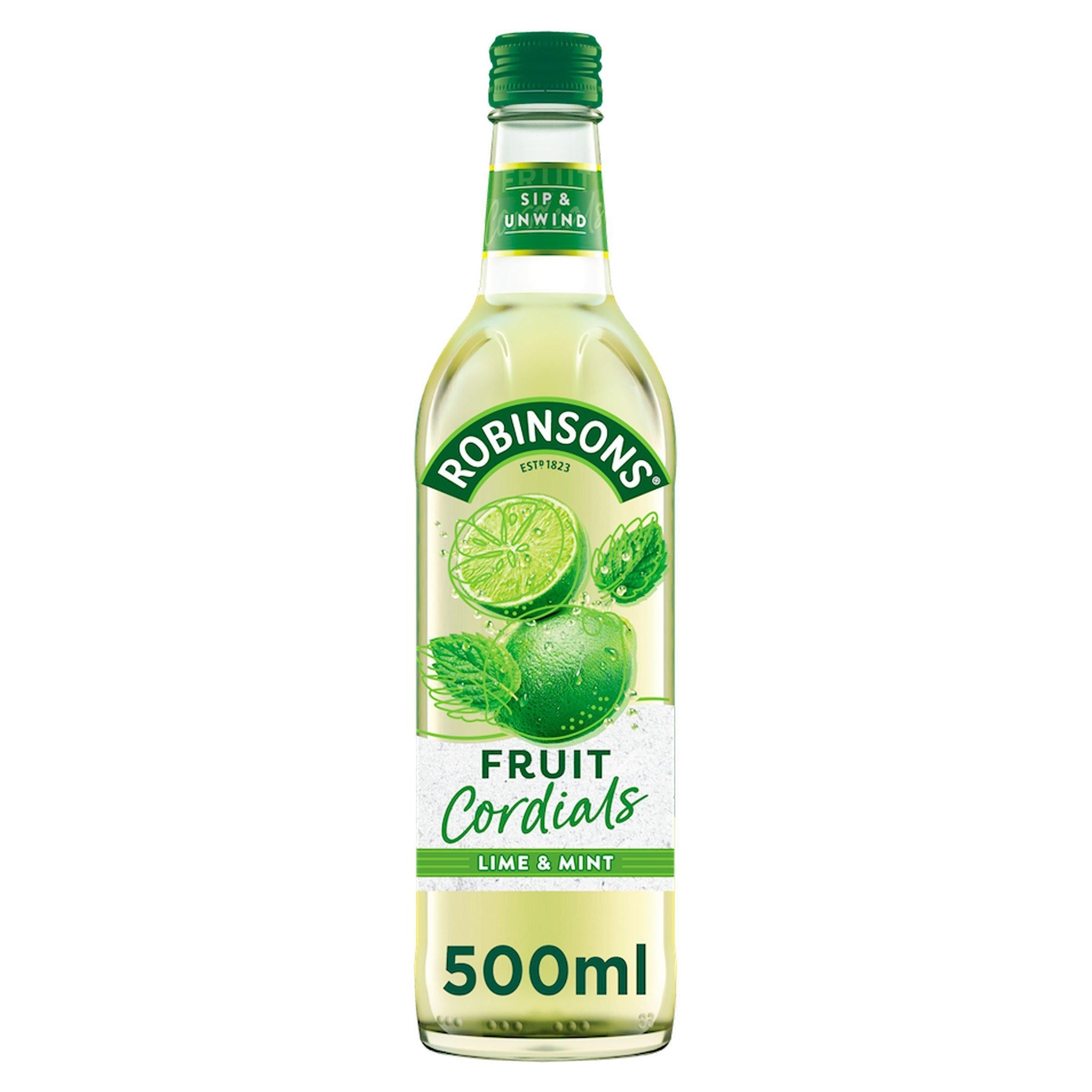 Robinsons Crushed Lime &amp;amp; Mint Fruit Cordial 500ml