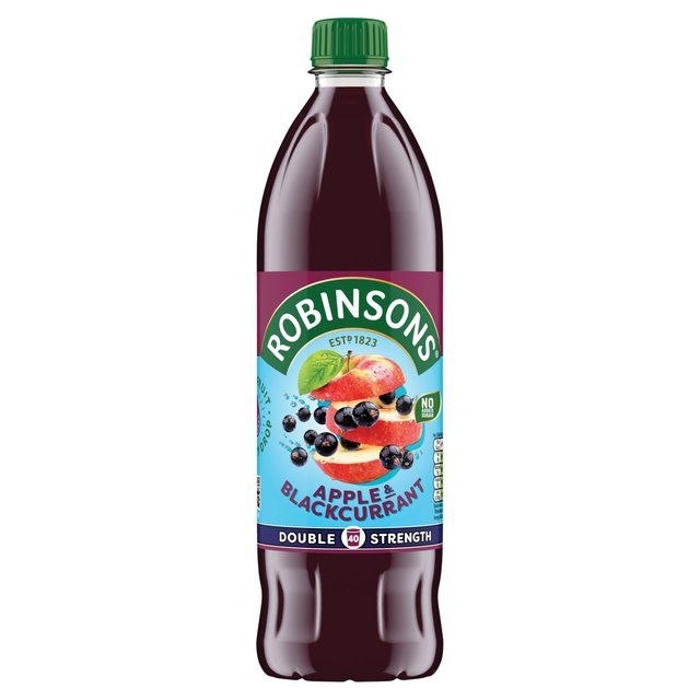 Robinsons Double Strength Apple &amp;amp; Blackcurrant Squash   1L