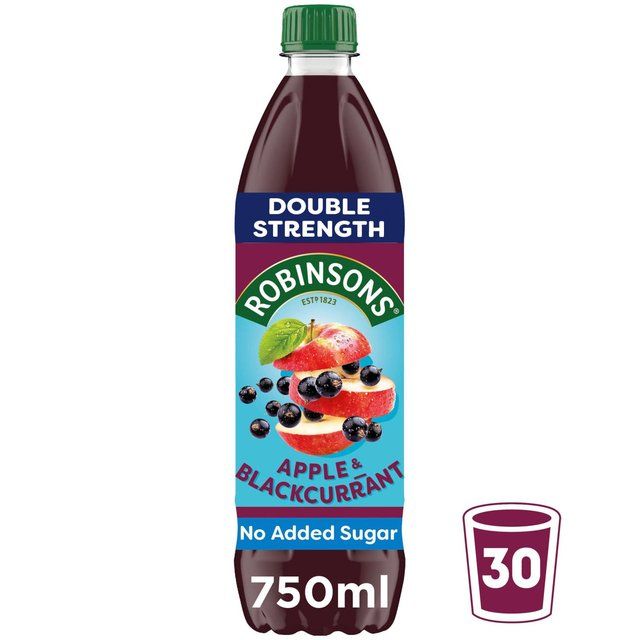 Robinsons Double Strength Apple &amp;amp; Blackcurrant Squash   750ml