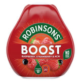 Robinsons Mini Boost Raspberry Strawberry &amp;amp; Acai No Added Sugar Squash   66ml