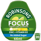 Robinsons Mini Focus Lemon Lime &amp;amp; Ginseng No Added Sugar Squash   66ml