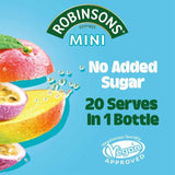 Robinsons Mini Vitality Peach Mango &amp;amp; Passion Fruit No Added Sugar Squash   66ml