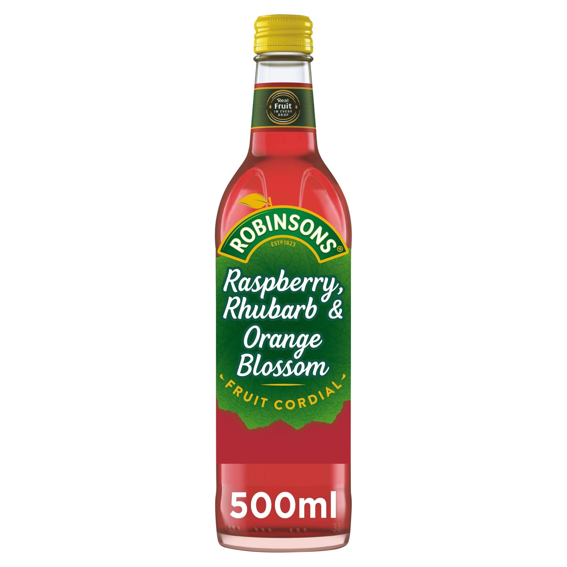 Robinsons Raspberry, Rhubarb &amp;amp; Orange Blossom Fruit Cordial 500ml