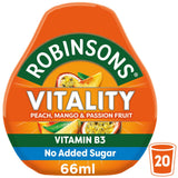 Robinsons Vitality Benefit Drops Peach Mango &amp;amp; Passion Fruit with Vitamin B3 66ml
