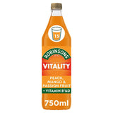 Robinsons Vitality Peach Mango &amp;amp; Passion Fruit Squash 750ml