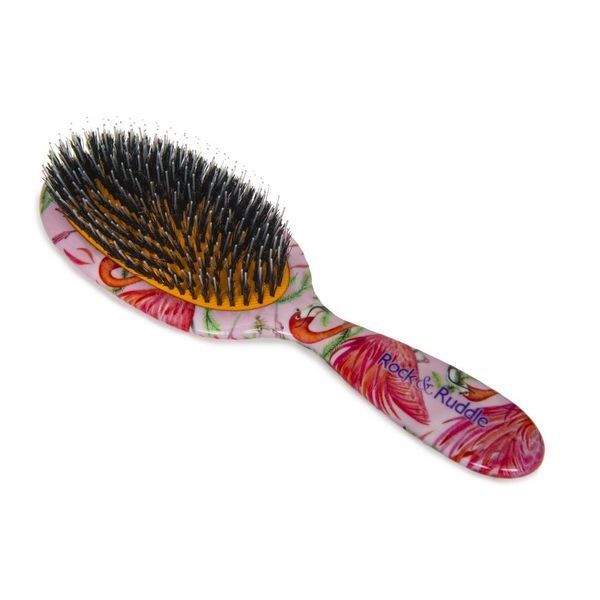 Rock &amp;amp; Ruddle Flamingos Large Pure Bristle Hairbrush