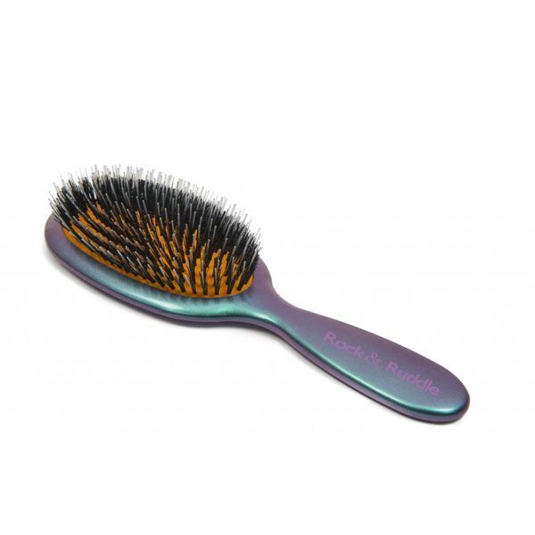 Rock &amp;amp; Ruddle Green Purple Small Mix Bristle Hairbrush