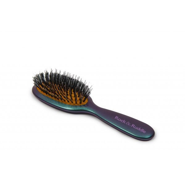 Rock &amp;amp; Ruddle Green Purple Small Pure Bristle Hairbrush