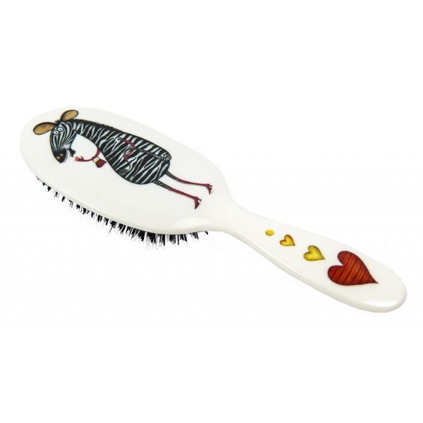 Rock &amp;amp; Ruddle Mrs. Zebra Small Mix Bristle Hairbrush