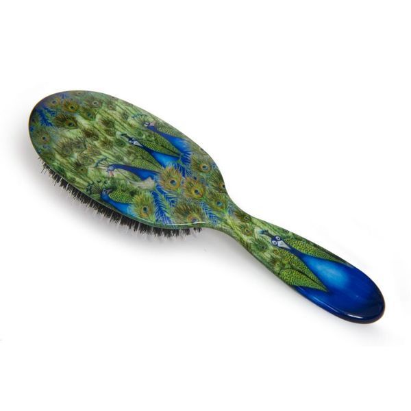 Rock &amp;amp; Ruddle Peacocks Large Synthetic Bristle Hairbrush