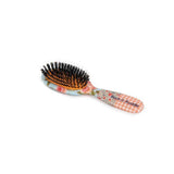 Rock &amp;amp; Ruddle Pink Gingham Small Pure Bristle Hairbrush