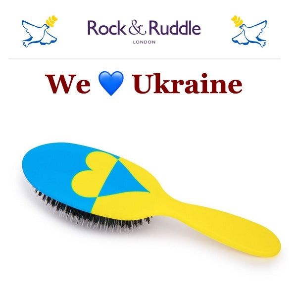 Rock &amp;amp; Ruddle We Love Ukraine Small Mix Bristle Hairbrush