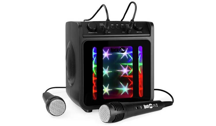 RockJam SingCube 10Watt Bluetooth Karaoke Machine - Two Mics