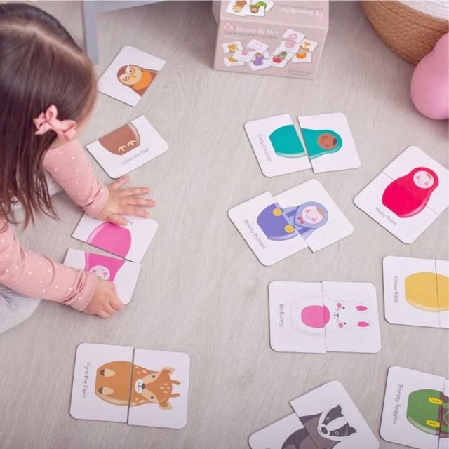 Rosa &amp;amp; Bo Card Game Tops &amp;amp; Tails Matching for Toddlers and Preschoolers