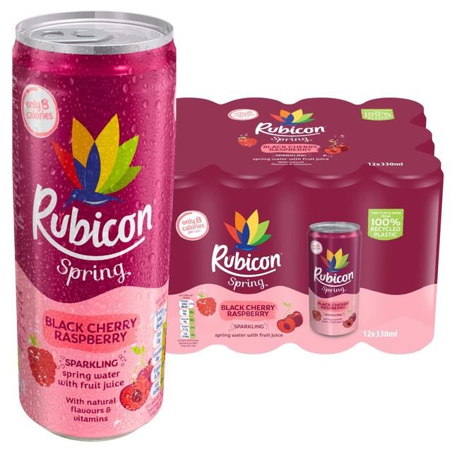 Rubicon Spring Black Cherry &amp;amp; Raspberry 12x330ml   12 x 330ml