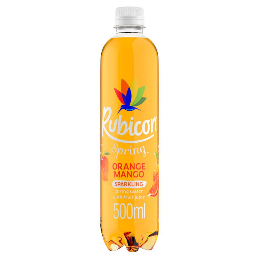 Rubicon Spring Orange &amp;amp; Mango Sparkling Spring Water &amp;amp; Fruit Juice Bottle