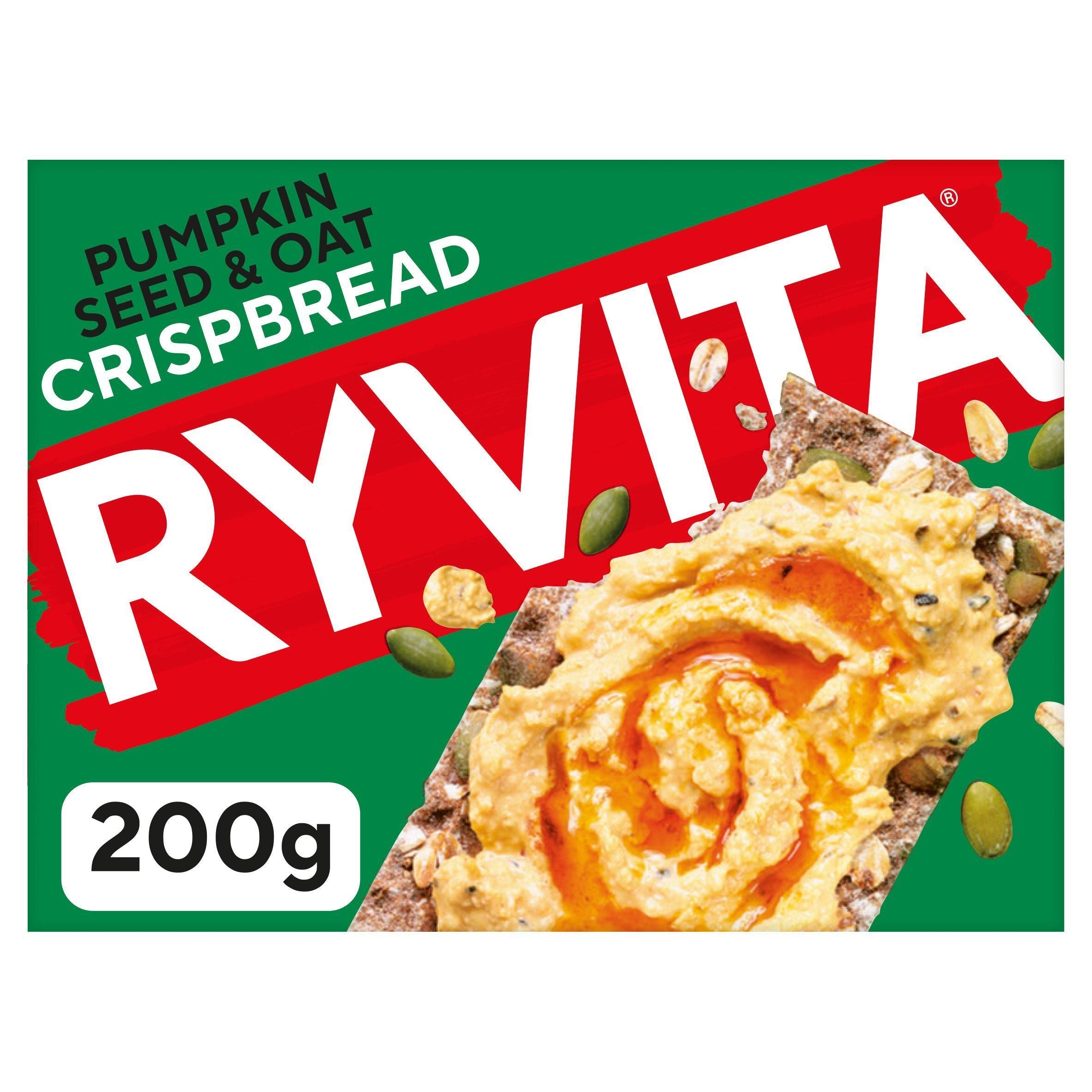 Ryvita Crispbread Pumpkin Seed &amp;amp; Oat Crackers 200g