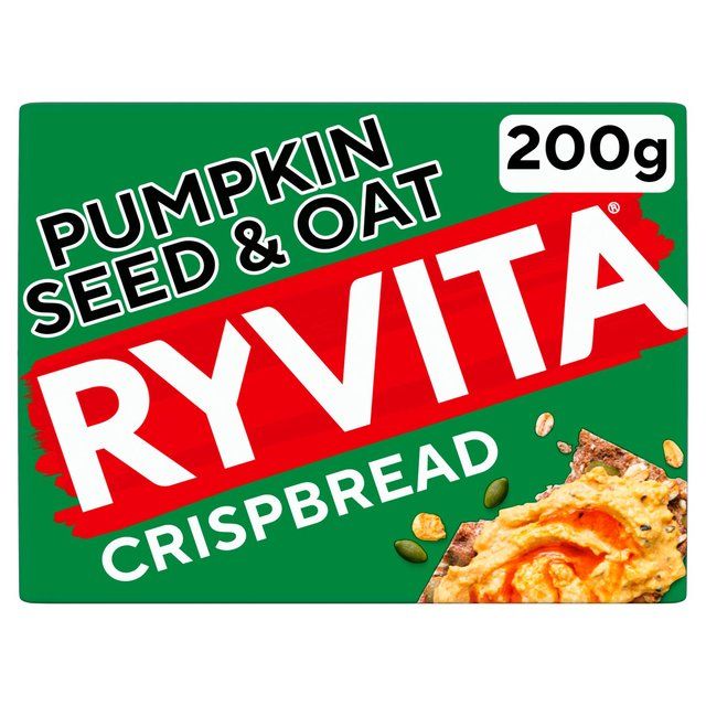 Ryvita Crispbread Pumpkin Seed &amp;amp; Oat Crackers   200g