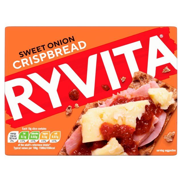 Ryvita Crispbread Sweet Onion Crackers   200g