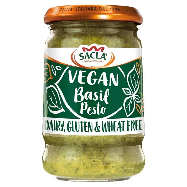 Sacla' Gluten &amp;amp; Dairy Free Basil Pesto   190g
