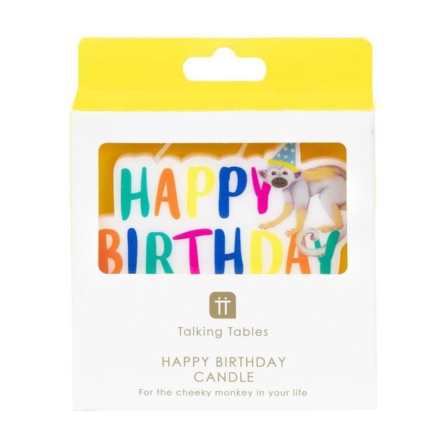 Safari Animal Happy Birthday Cake Candle