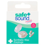 Safe + Sound Health 6 Pairs &amp;amp; Travel Case Synthetic Wax Earplugs
