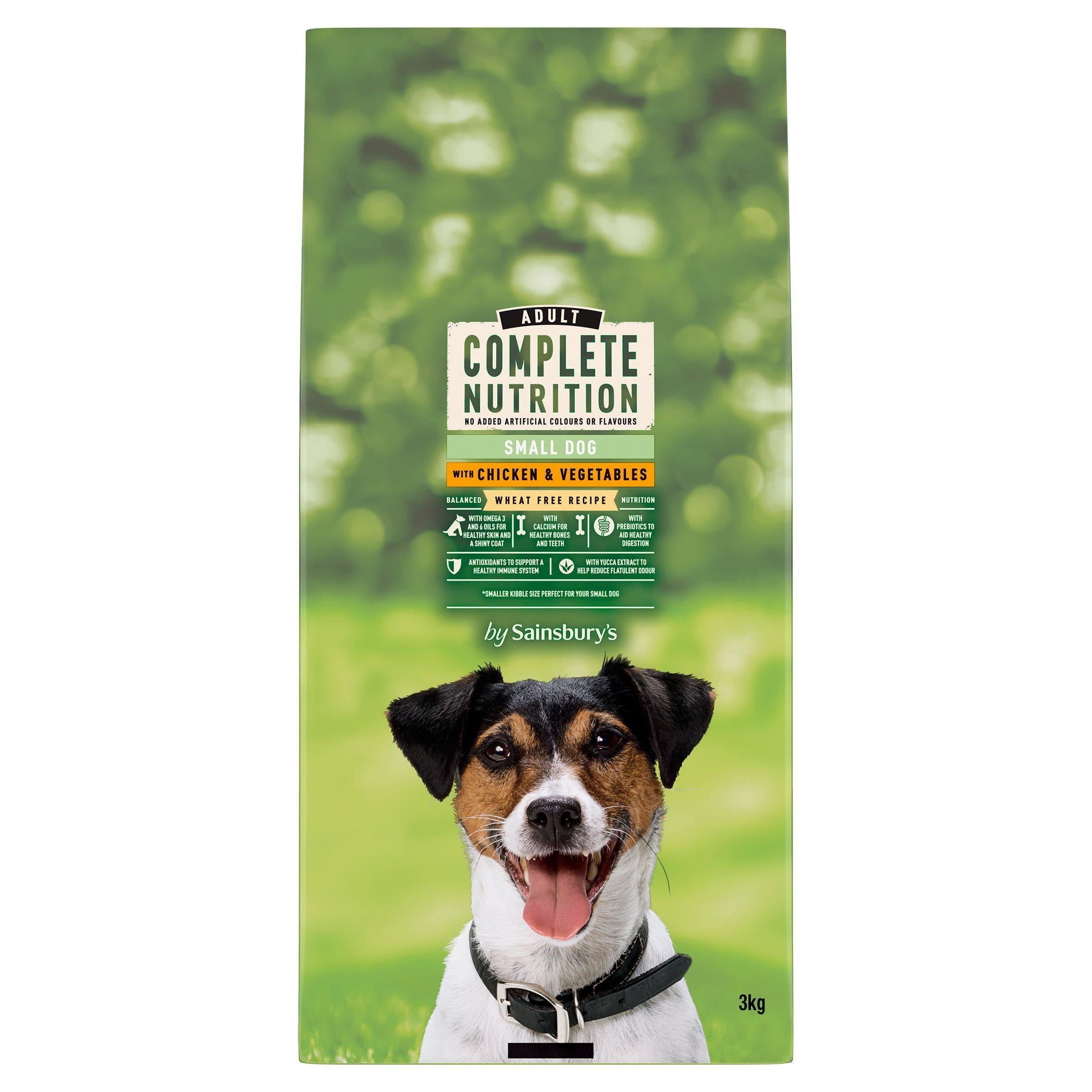 Sainsbury's Adult Complete Nutrition Small Dog with Chicken &amp;amp; Vegetables 3kg