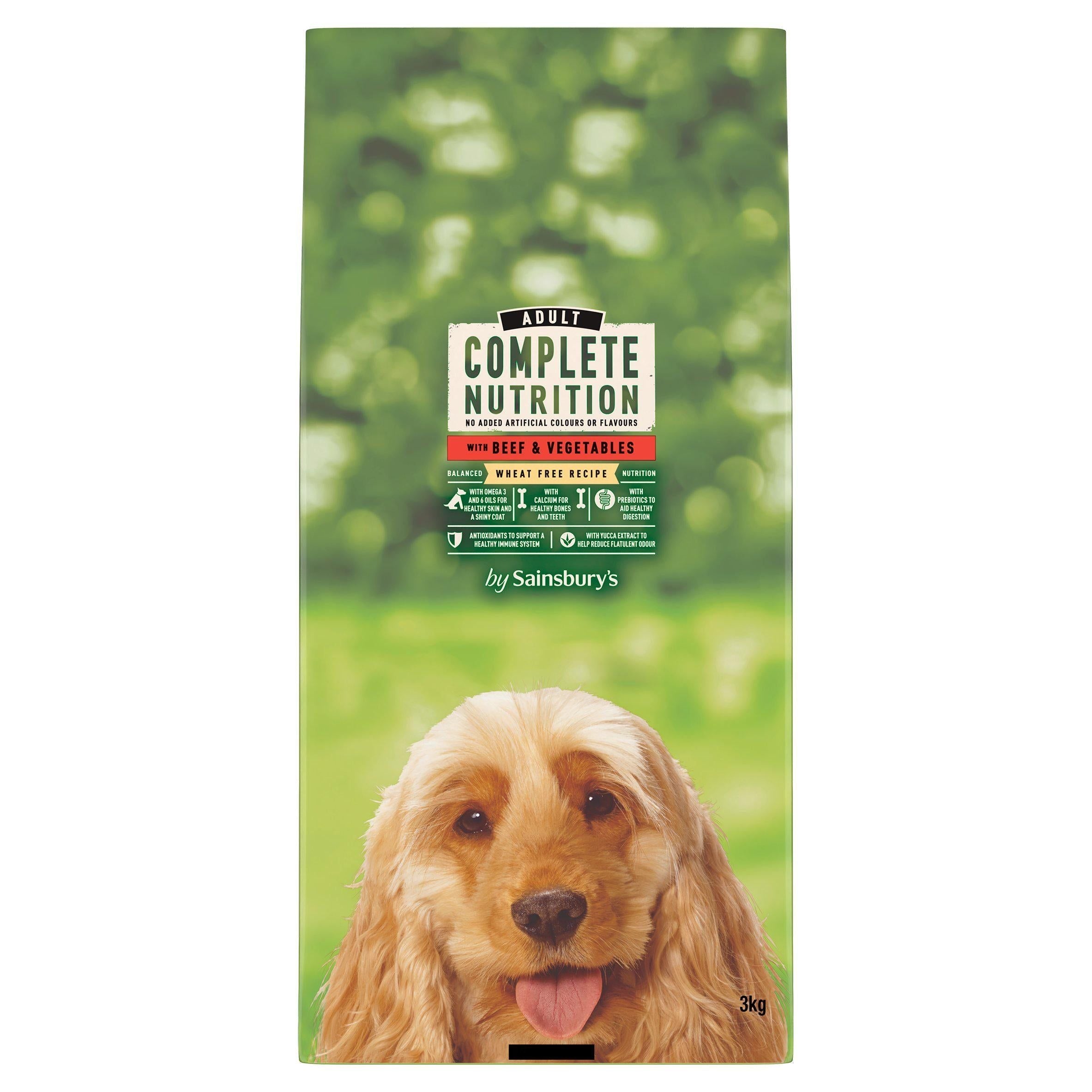 Sainsbury's Adult Complete Nutrition with Beef &amp;amp; Vegetables 3kg