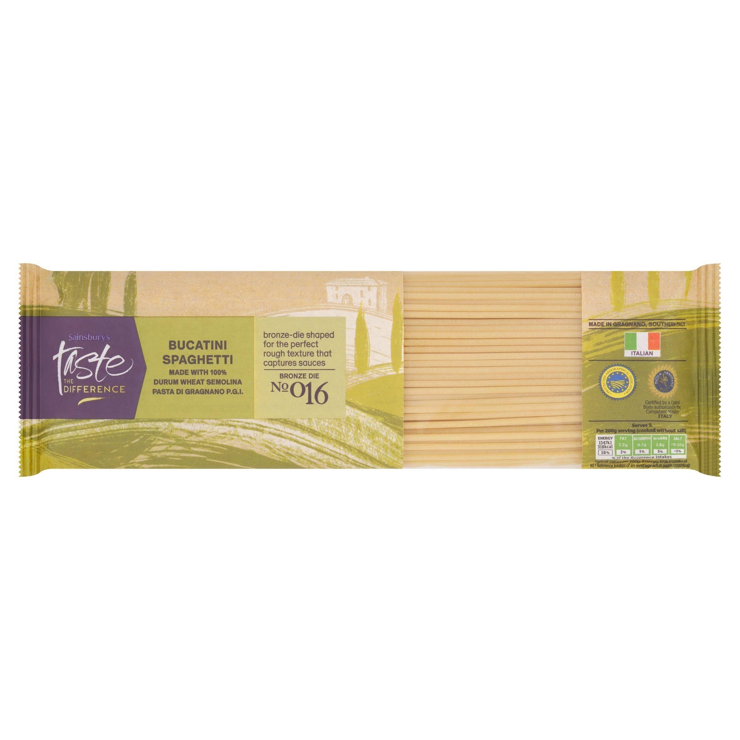Sainsbury's Bucatini Spaghetti Pasta, Taste the Difference 500g