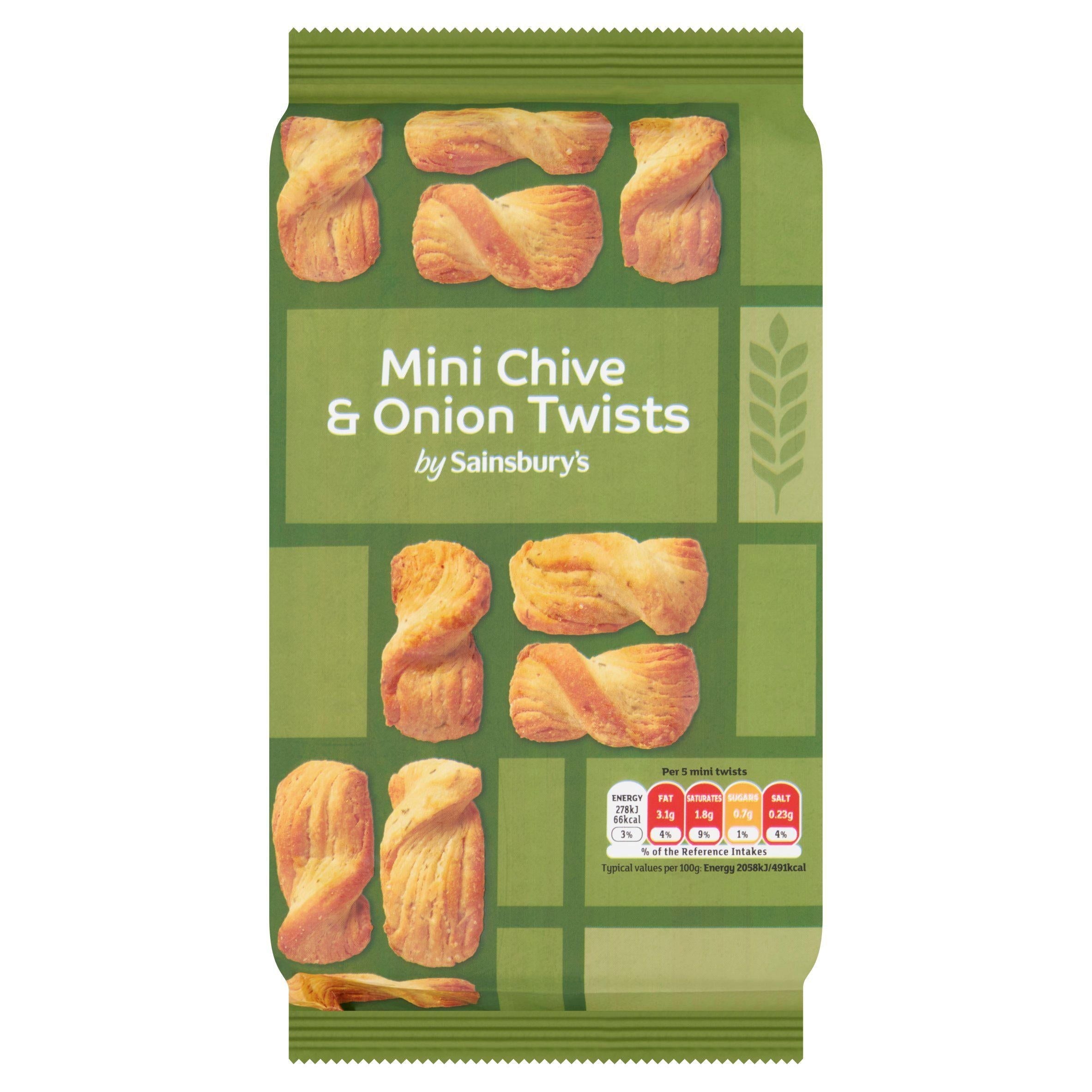 Sainsbury's Chive &amp;amp; Onion Mini Twists 125g
