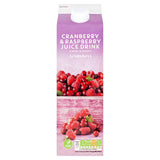 Sainsbury's Cranberry &amp;amp; Raspberry Juice Drink 1L