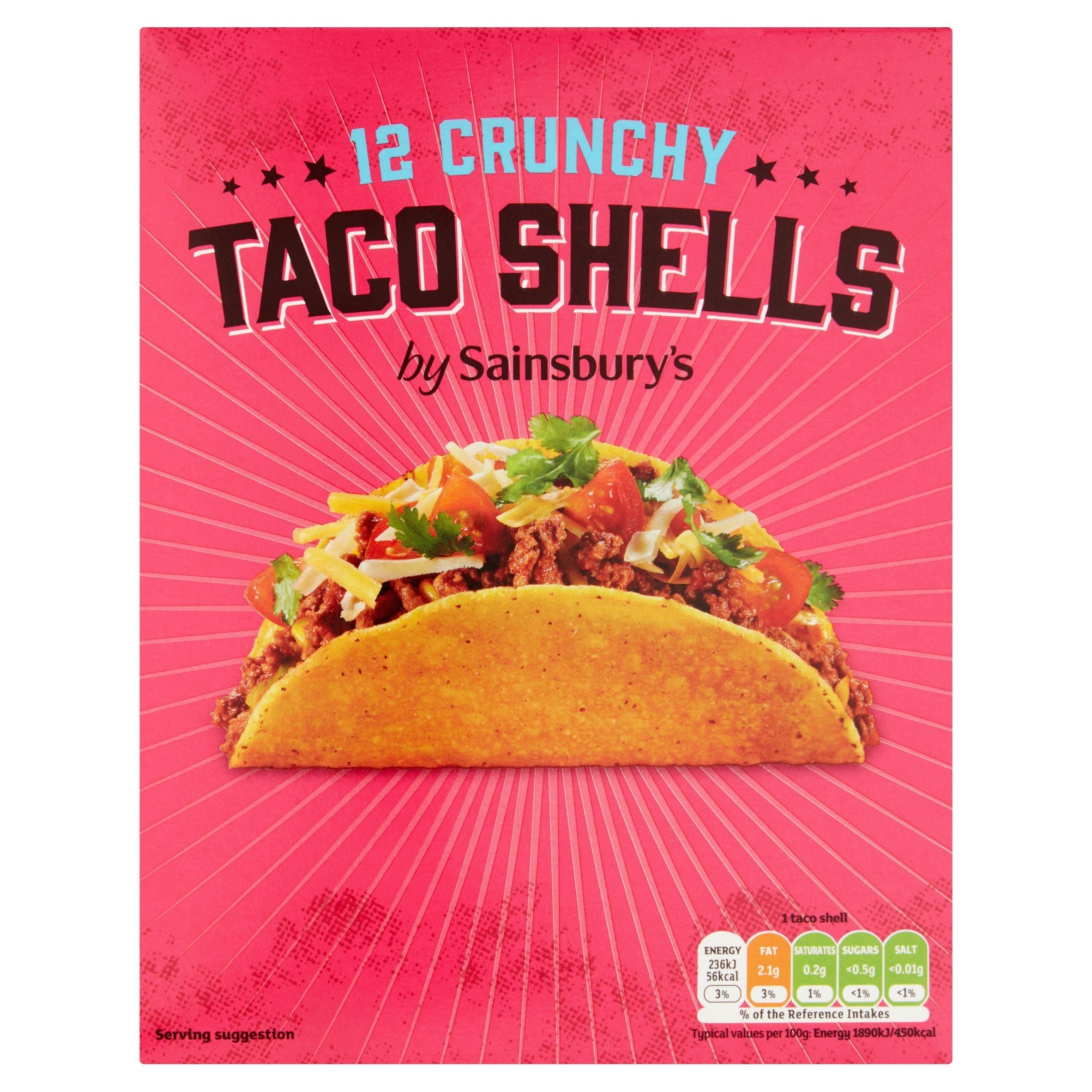 Sainsbury's Crunchy Taco Shells x12 150g