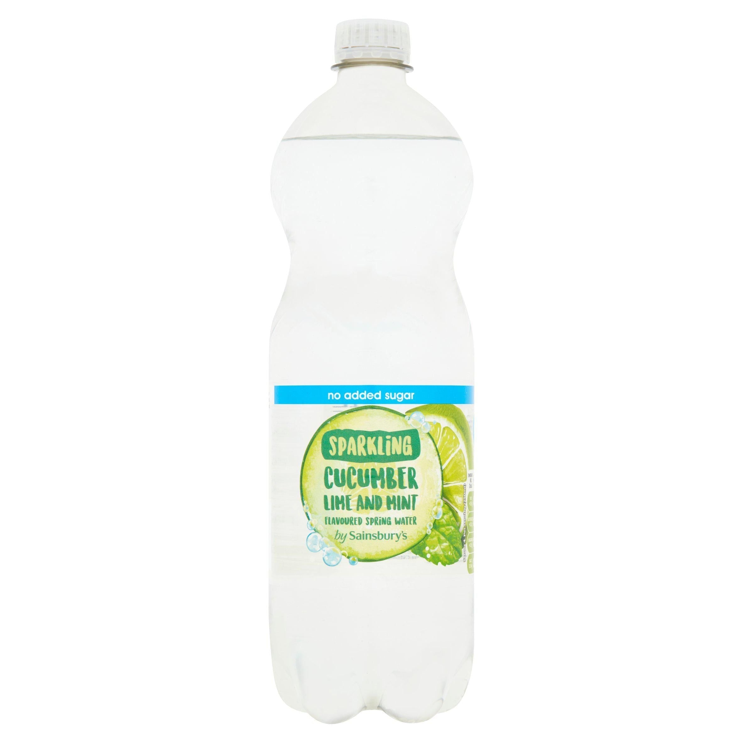Sainsbury's Cucumber, Lime &amp;amp; Mint Sparkling Water 1L
