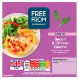 Sainsbury's Free From Cheese &amp;amp; Bacon Quiche 170g
