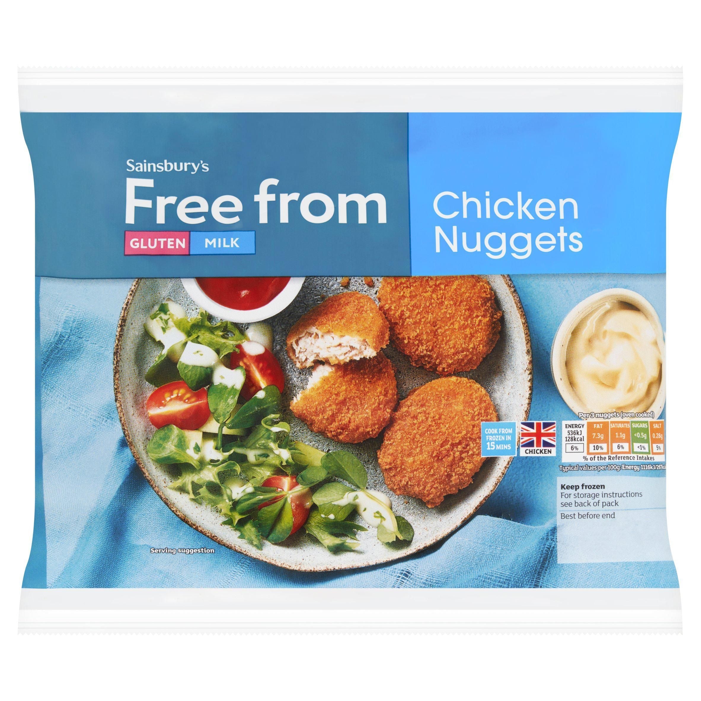 Sainsbury's Free From Chicken Nuggets 400g