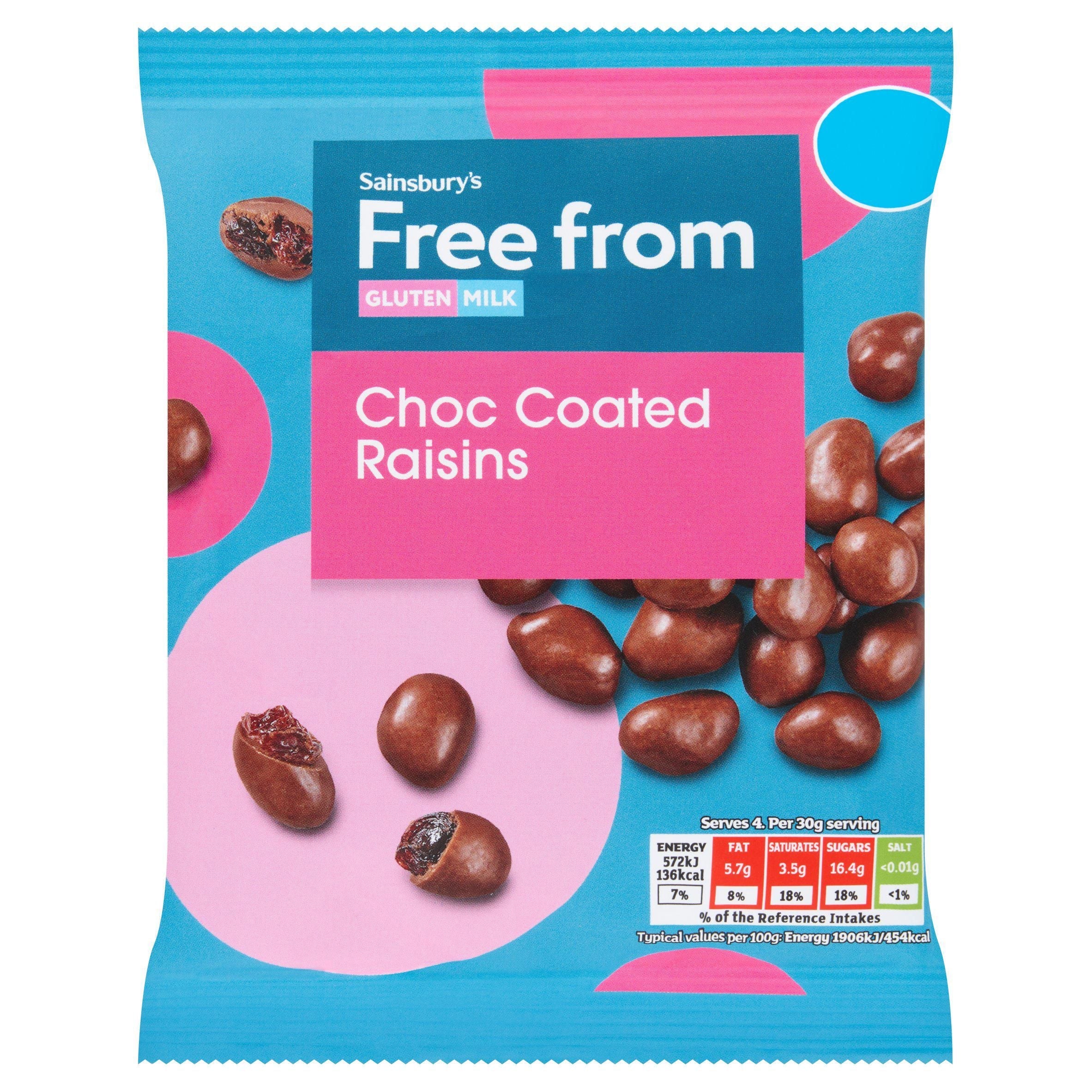 Sainsbury's Free From Choc Coated Raisins 120g