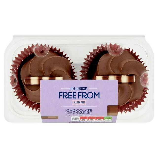 Sainsbury's Free From Chocolate Cupcakes x2