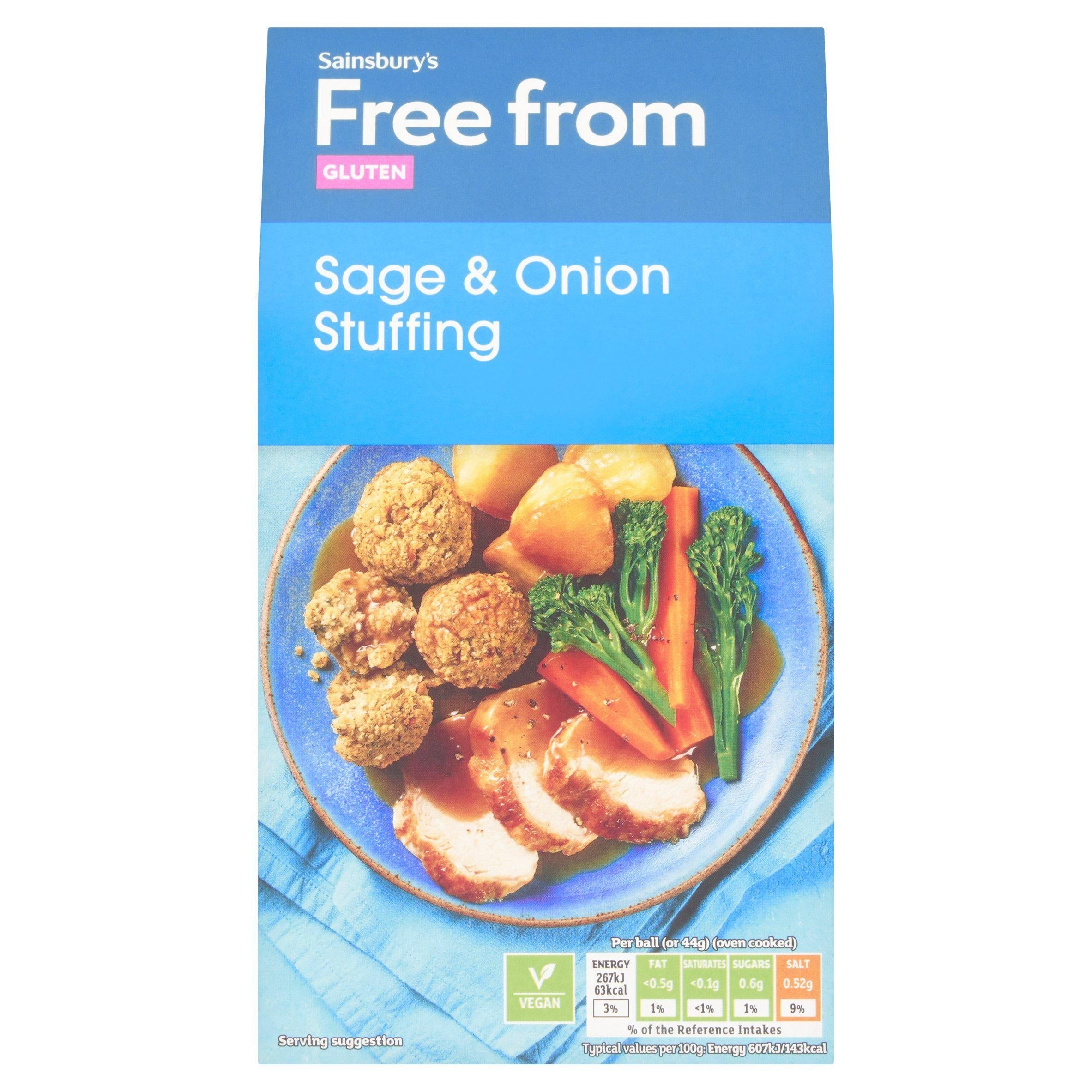 Sainsbury's Free From Sage &amp;amp; Onion Stuffing 170g