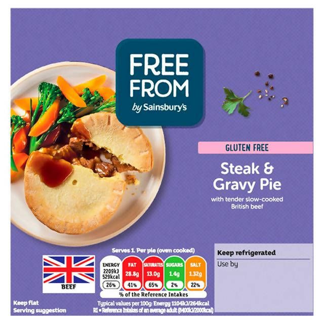 Sainsbury's Free From Steak &amp;amp; Gravy Pie 200g