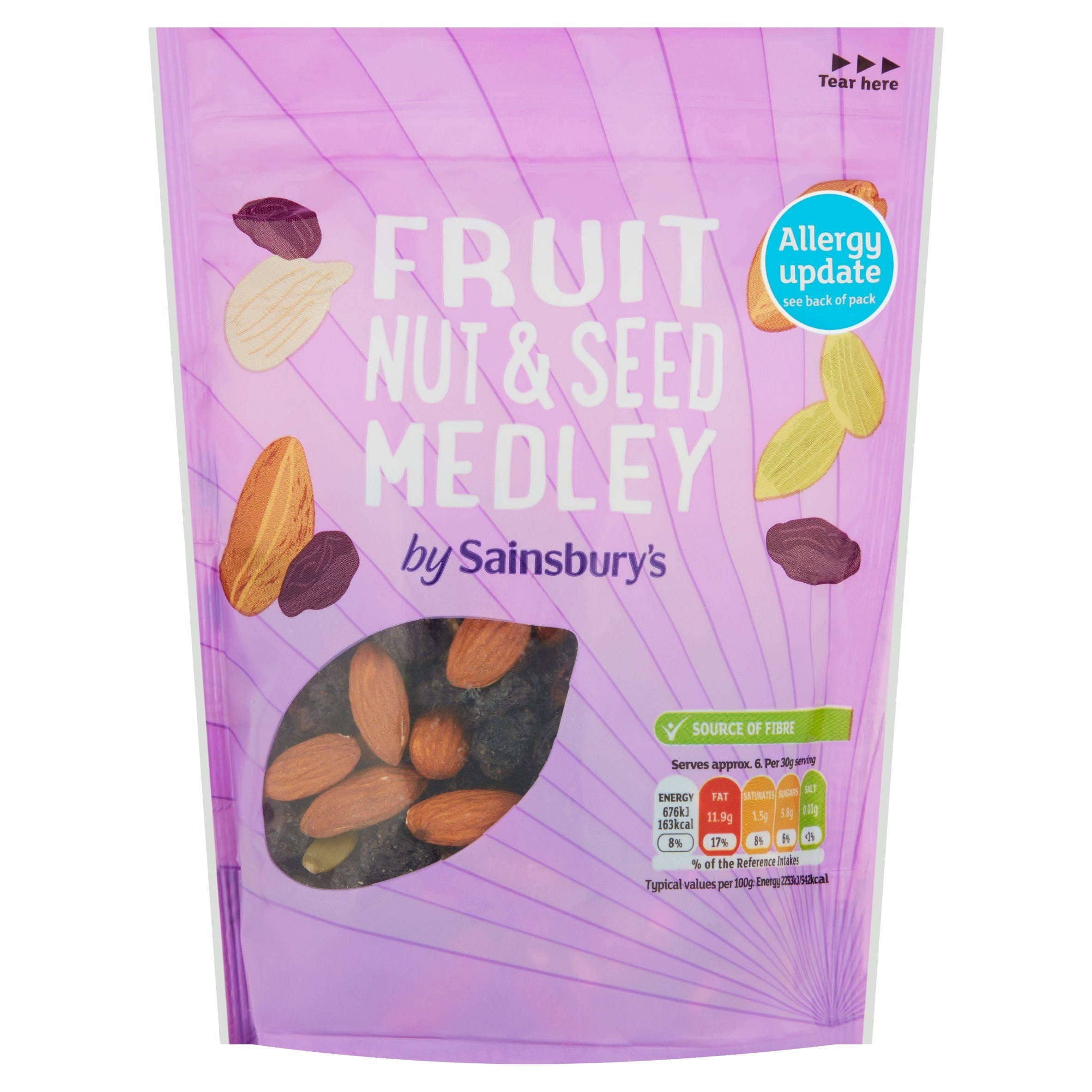 Sainsbury's Fruit, Nut &amp;amp; Seed Medley 200g