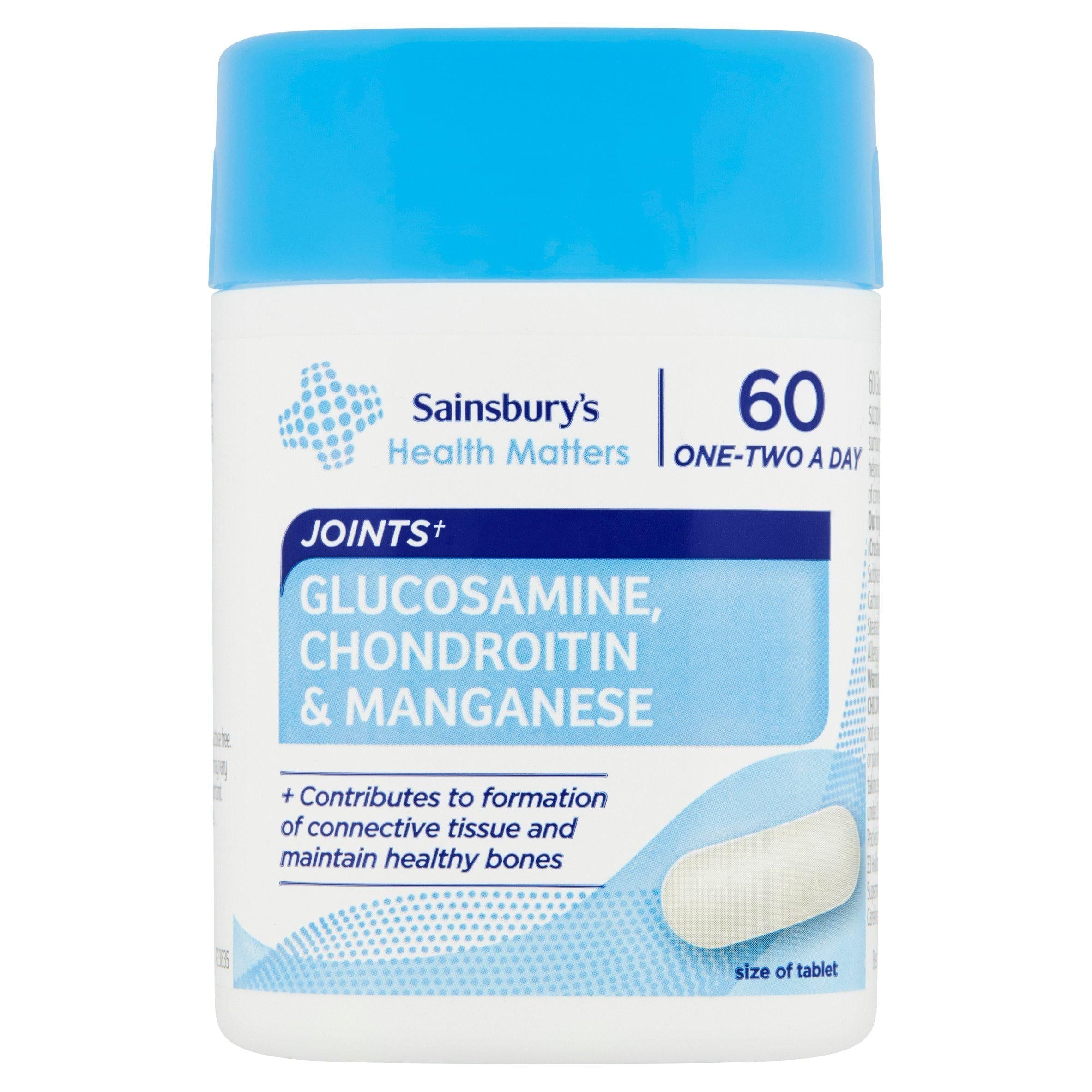 Sainsbury's Glucosamine, Chondroitin &amp;amp; Manganese Tables x60