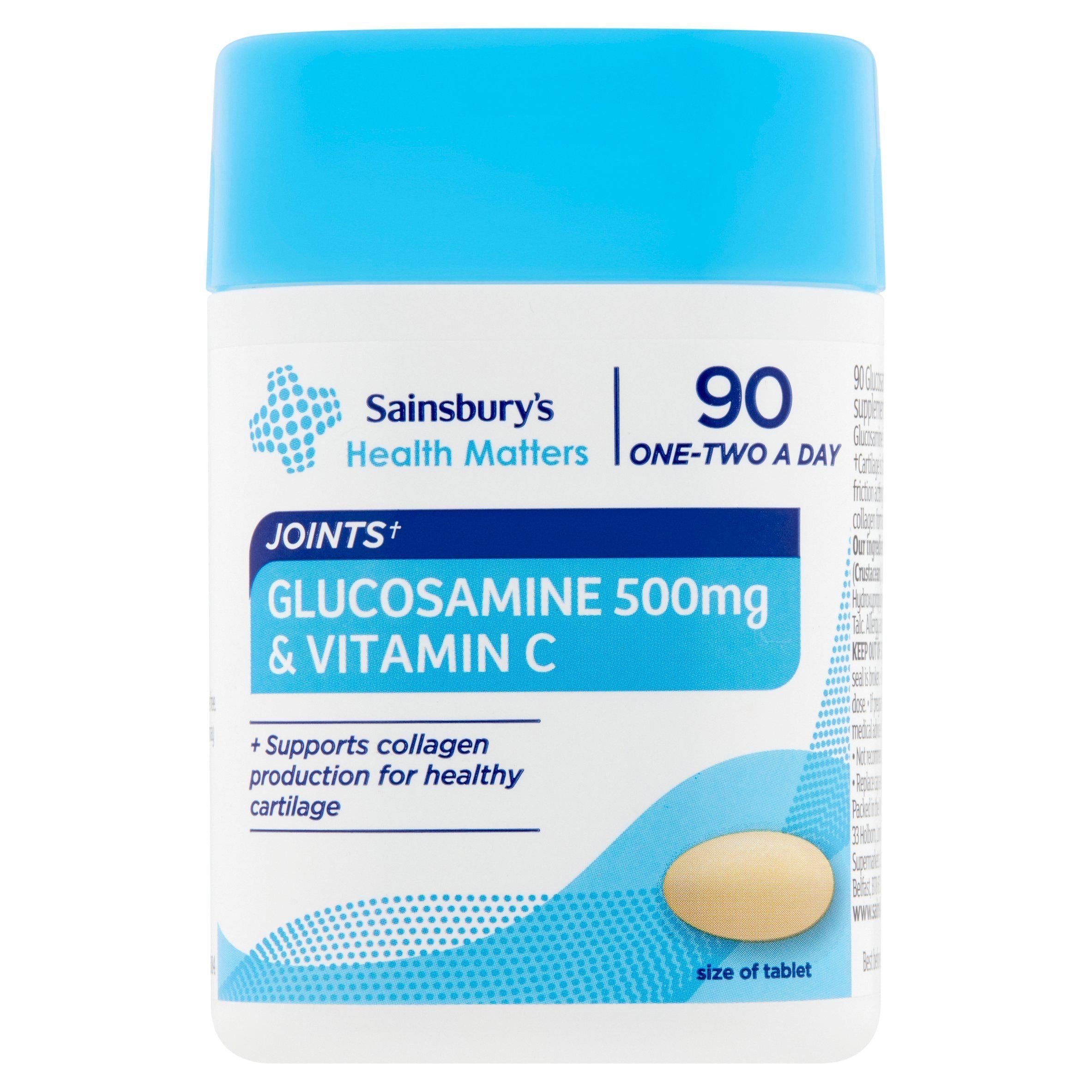 Sainsbury's Glucosamine Sulphate &amp;amp; Vitamin C x90 500mg
